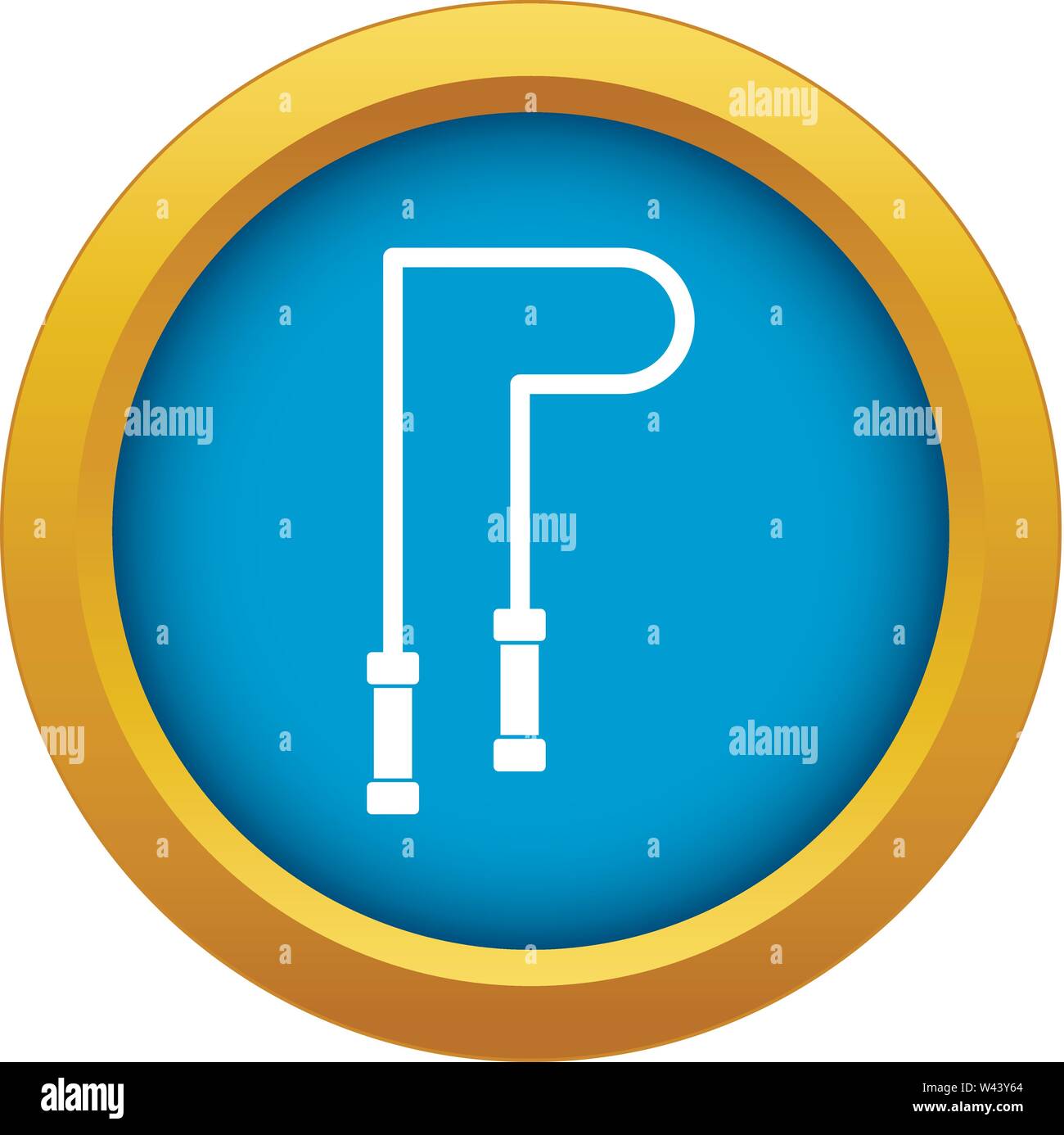 Skipping rope icon blue vector isolated Stock Vector