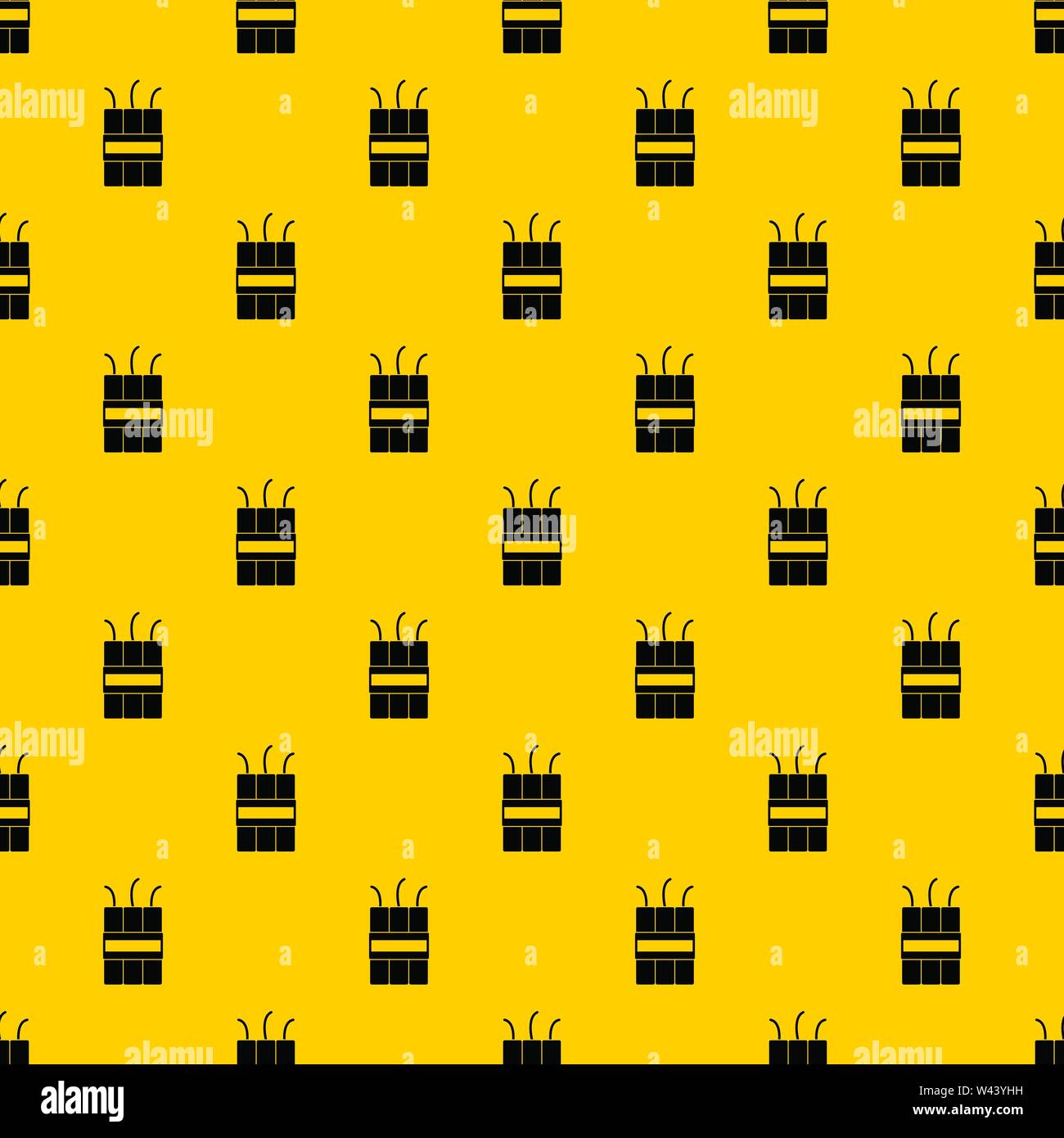 Dynamite explosives pattern vector Stock Vector