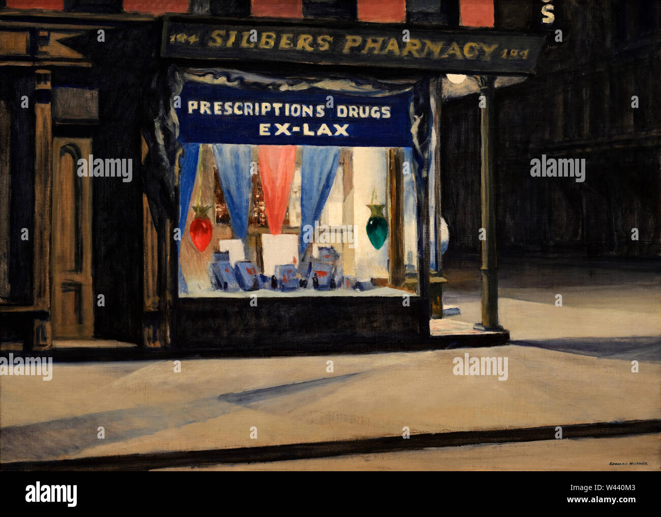 Edward Hopper, Drug Store, 1927 Stock Photo