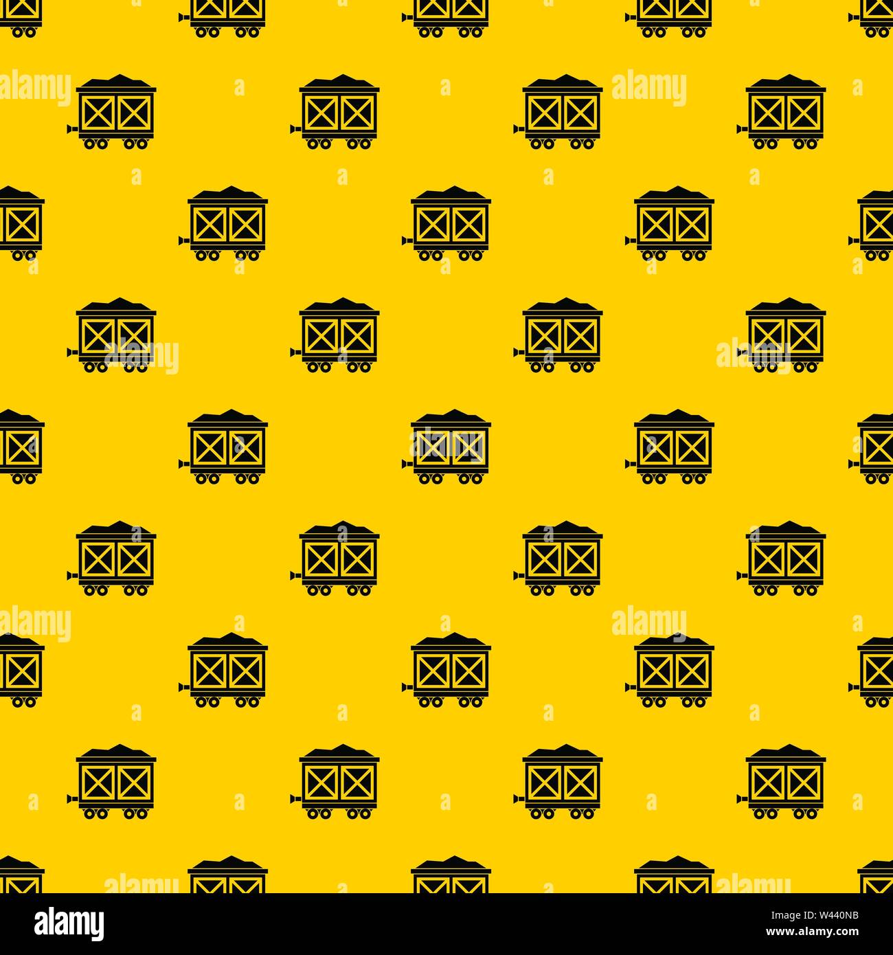 Cart on wheels with gold pattern vector Stock Vector