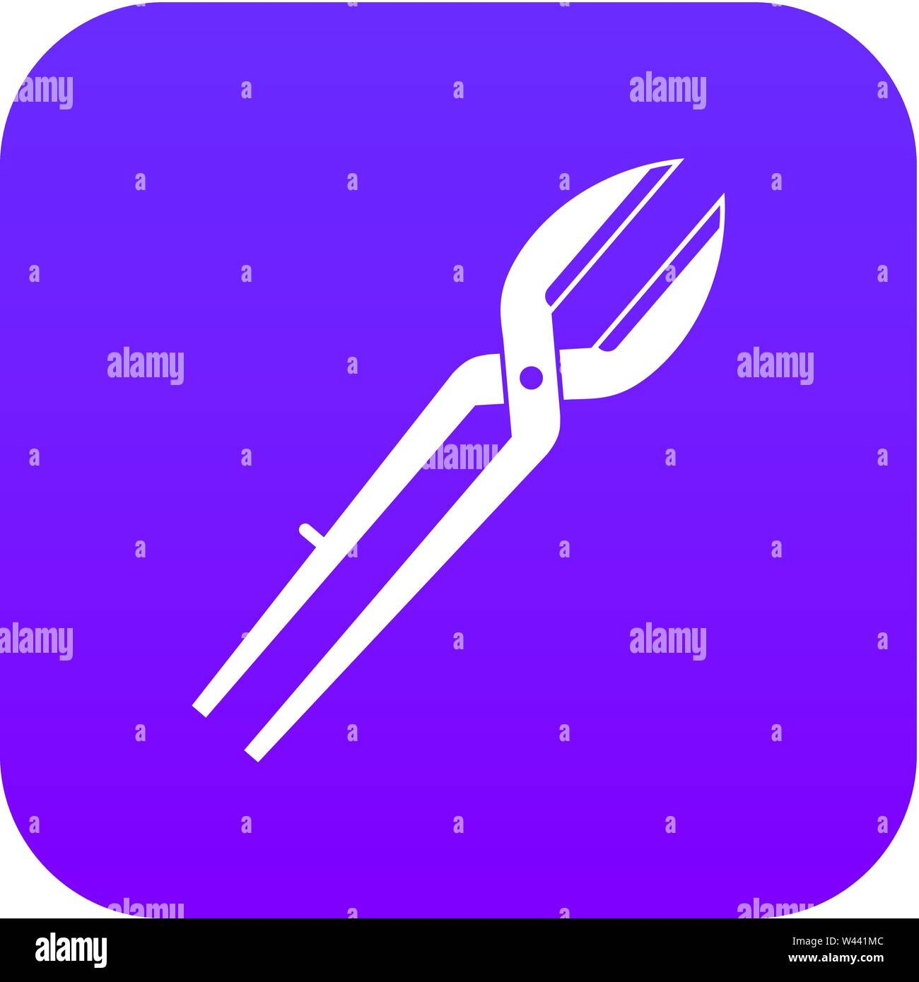 Metal scissors icon digital purple Stock Vector Image & Art Alamy