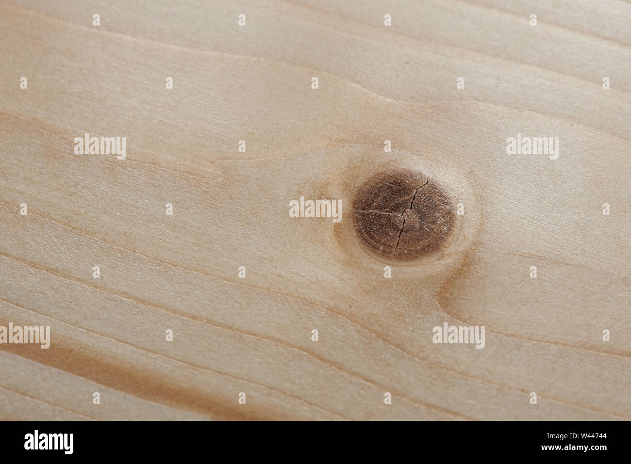 Dark spot on wooden texture. Imperfection  of wood surface Stock Photo