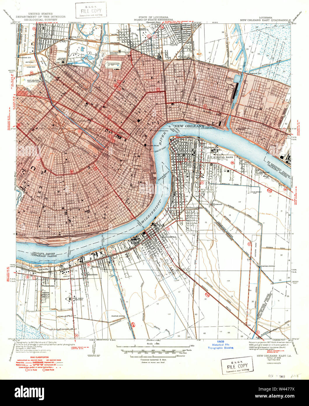 New orleans east map hi res stock photography and images alamy