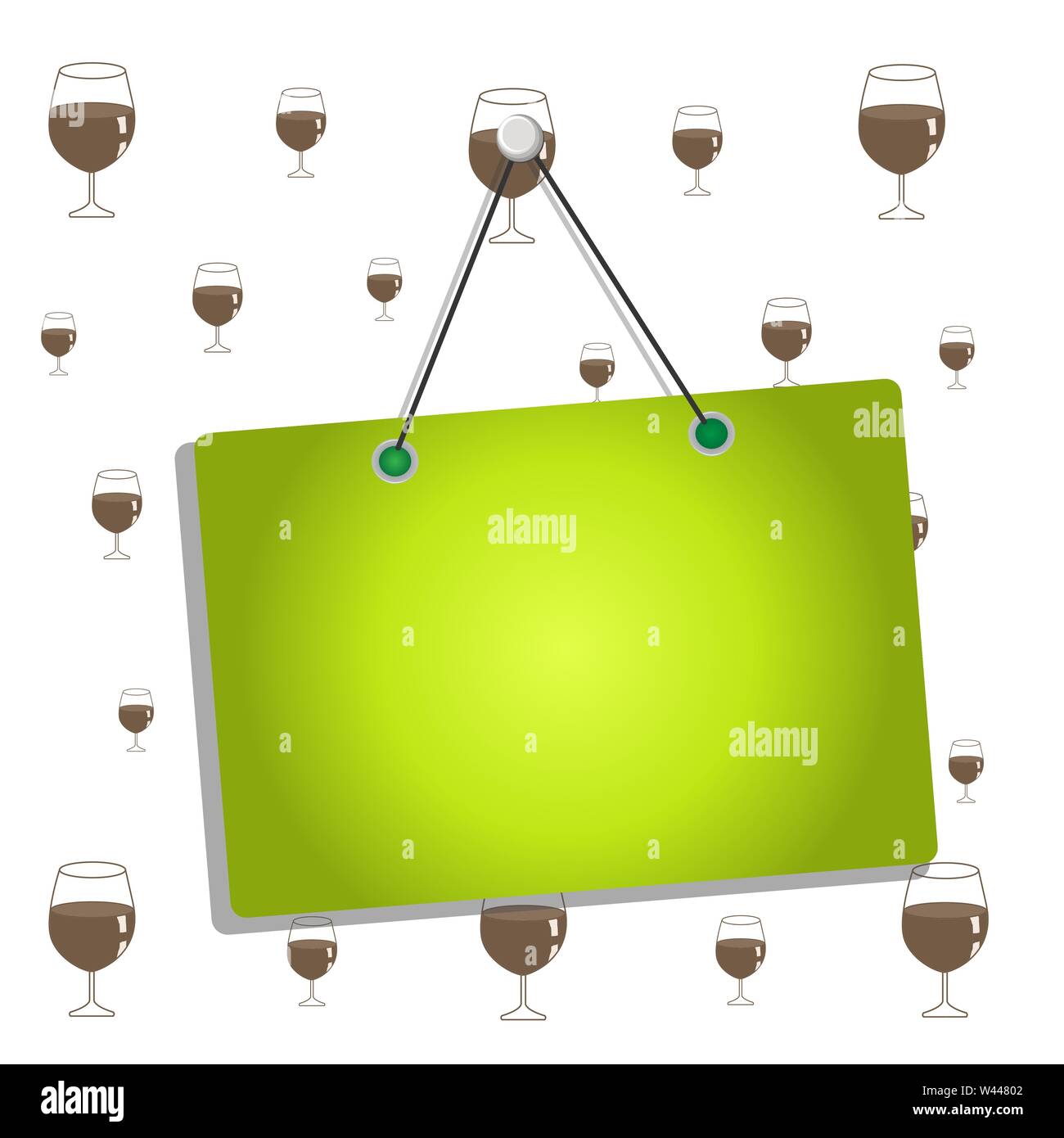 Colored memo reminder empty board blank space attach background