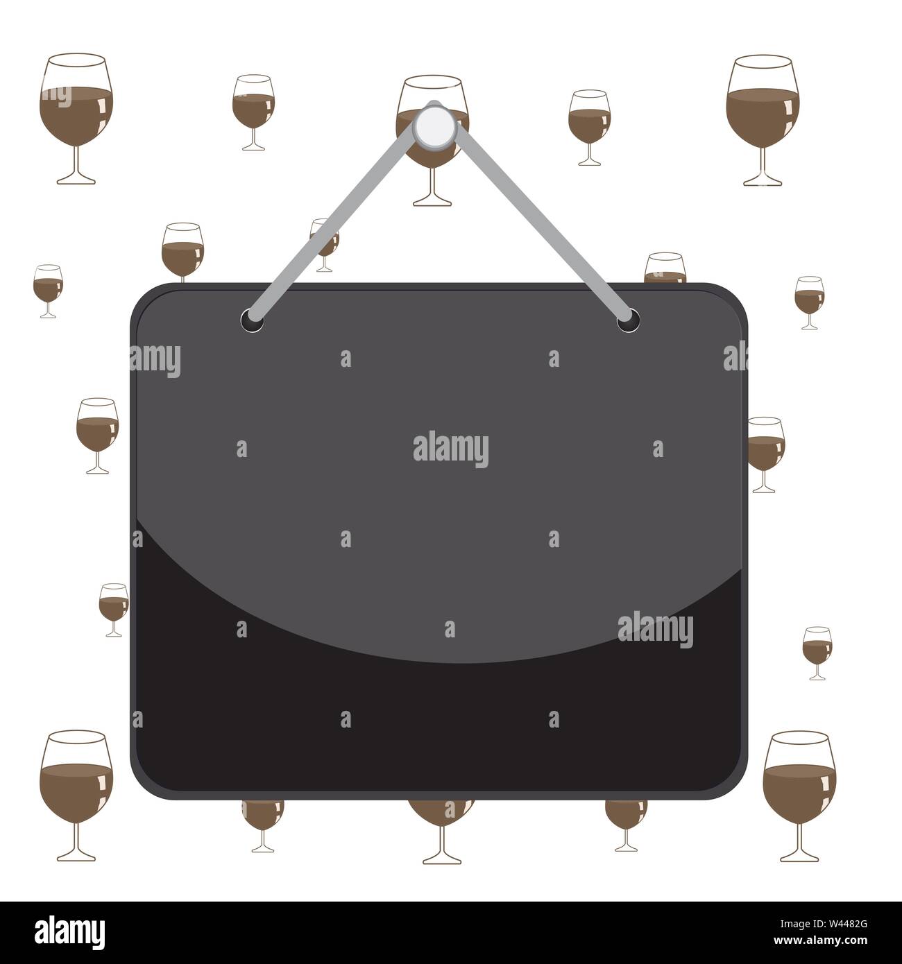 Colored memo reminder empty board blank space attach background