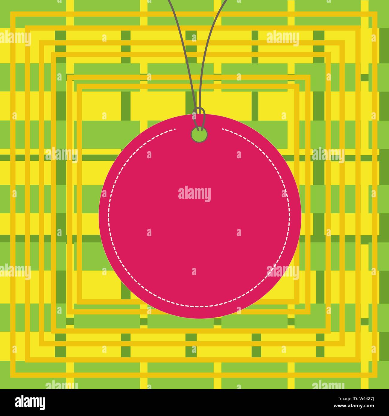 Badge circle label string rounded empty tag colorful background small ...