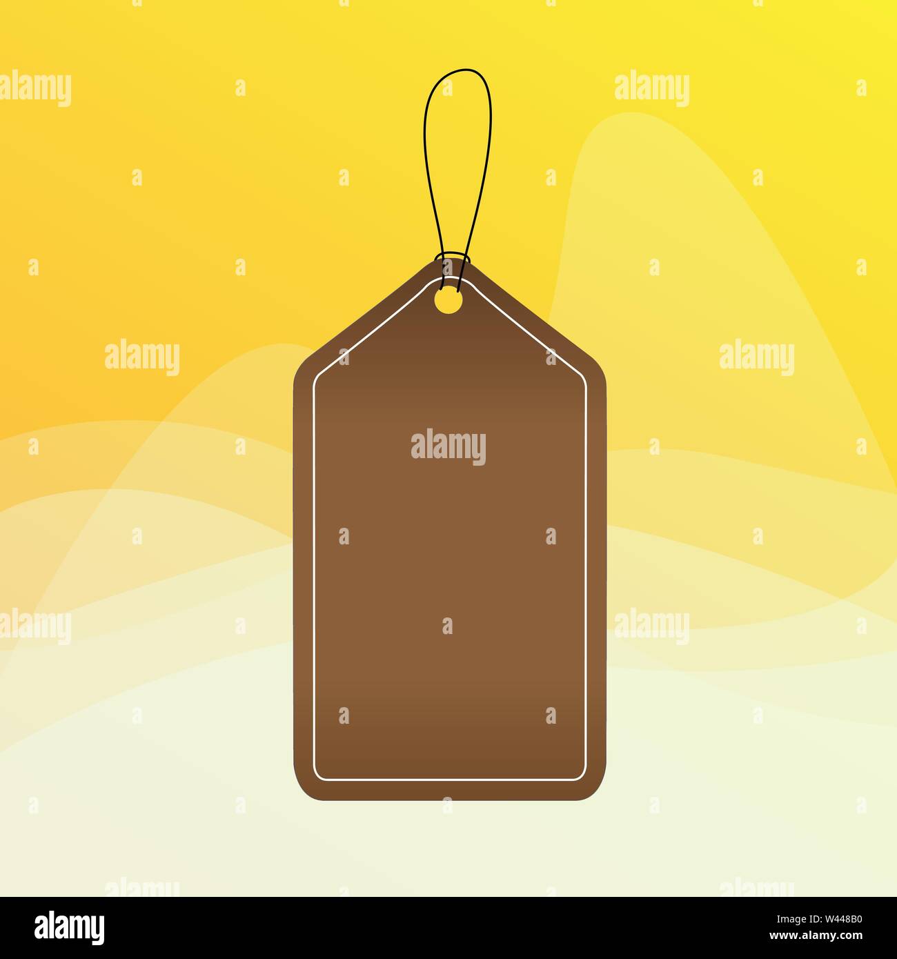 Empty tag blank space colorful background label rectangle attached ...