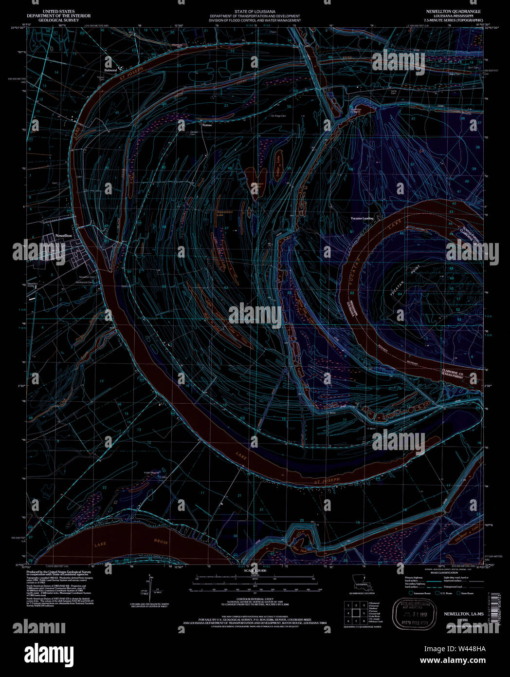 Map of newellton hires stock photography and images Alamy