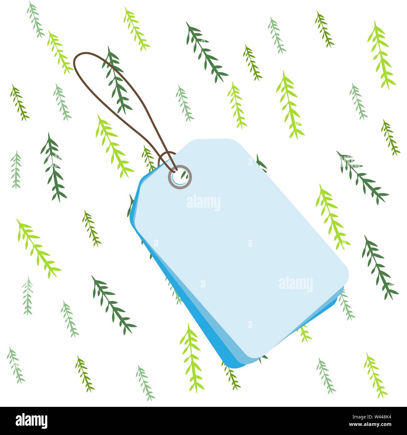 Label rectangle empty badge attached string colorful background tag ...