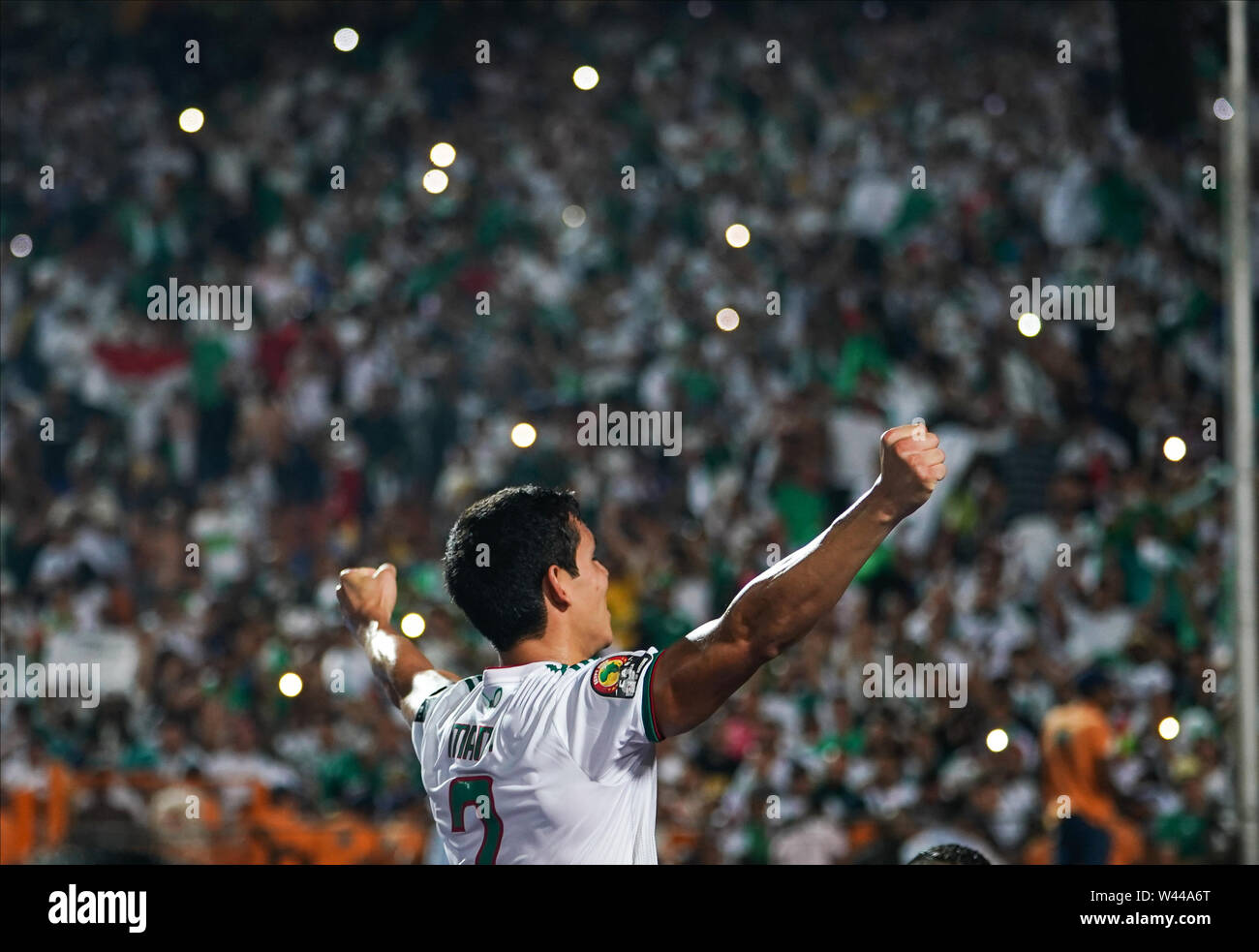Cairo, Algeria, Egypt. 19th July, 2019. FRANCE OUT July 19, 2019: Aissa Mandi of Algeria after the Final of 2019 African Cup of Nations match between Algeria and Senegal at the Cairo International Stadium in Cairo, Egypt. Ulrik Pedersen/CSM/Alamy Live News Stock Photo