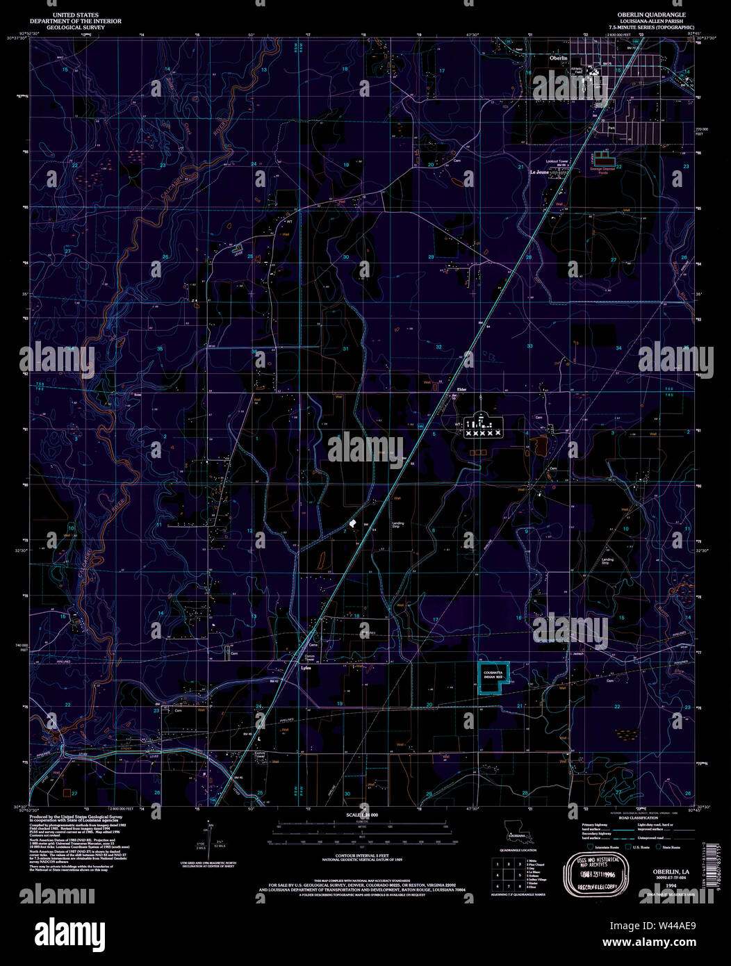 Map of oberlin hires stock photography and images Alamy