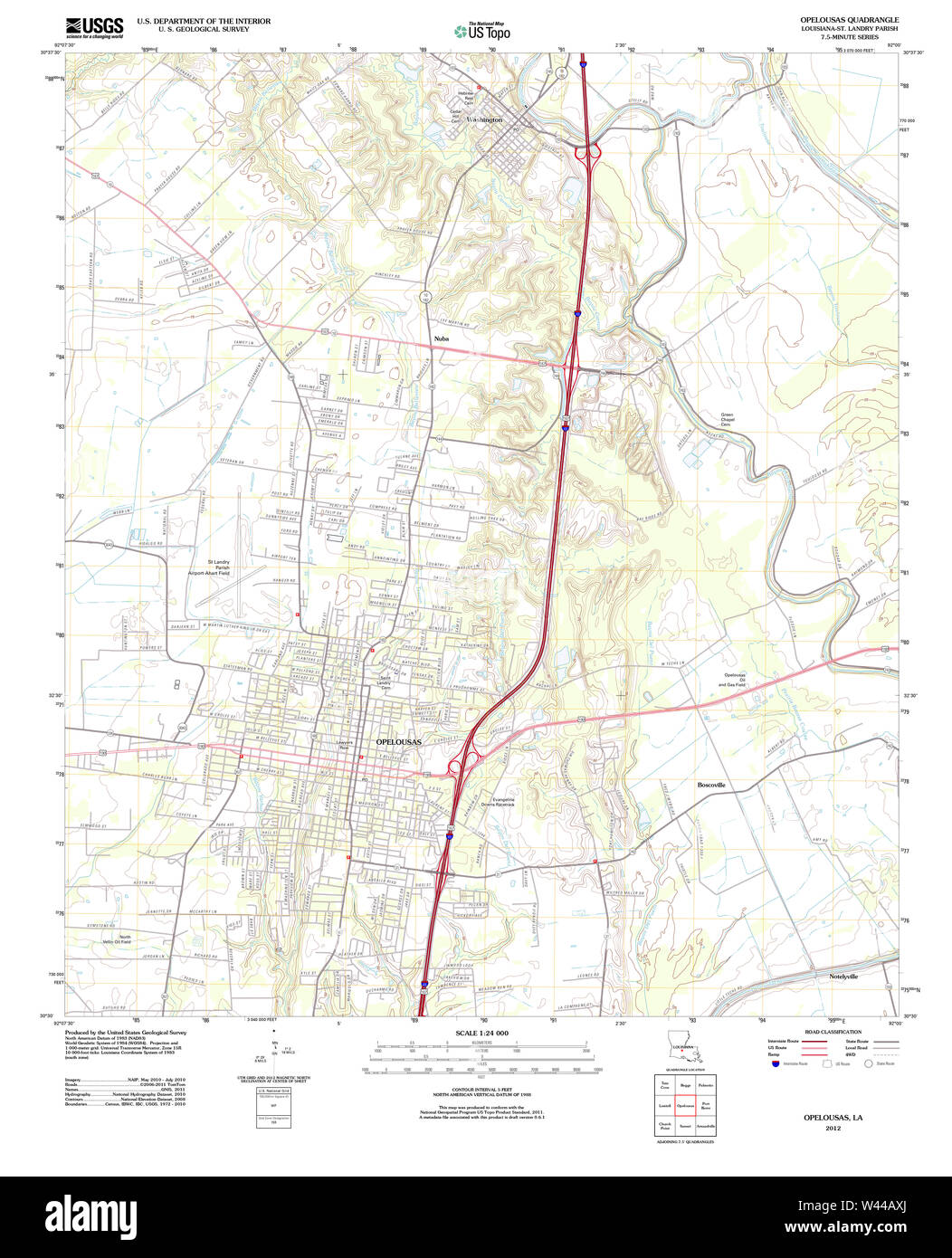 Opelousas louisiana map hires stock photography and images Alamy