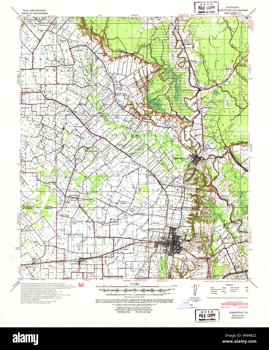 Map of opelousas hires stock photography and images Alamy