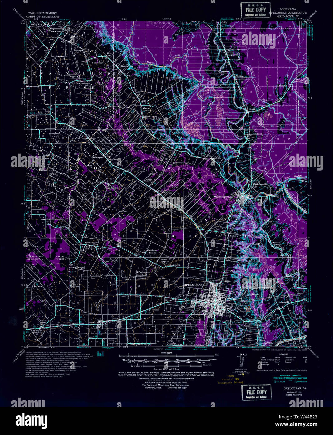 Opelousas louisiana map hires stock photography and images Alamy