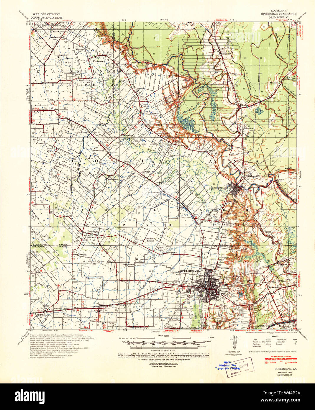 Opelousas louisiana map hires stock photography and images Alamy
