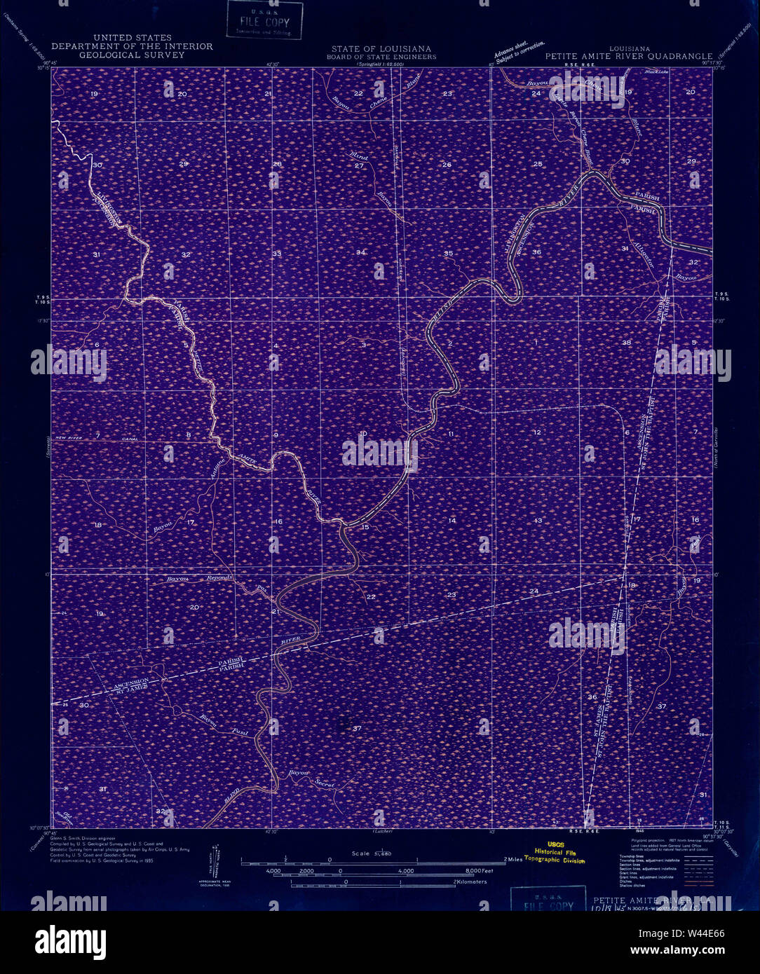 Amite louisiana map hires stock photography and images Alamy