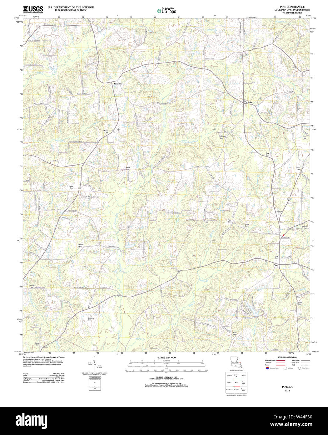 Map of la pine hires stock photography and images Alamy