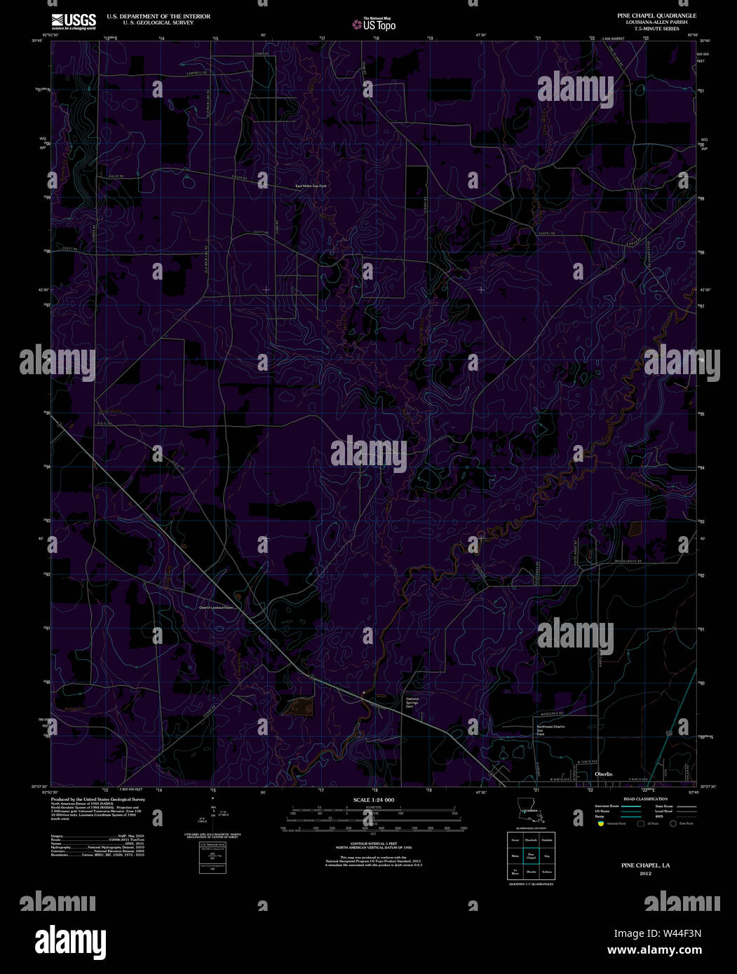 Map of la pine hires stock photography and images Alamy