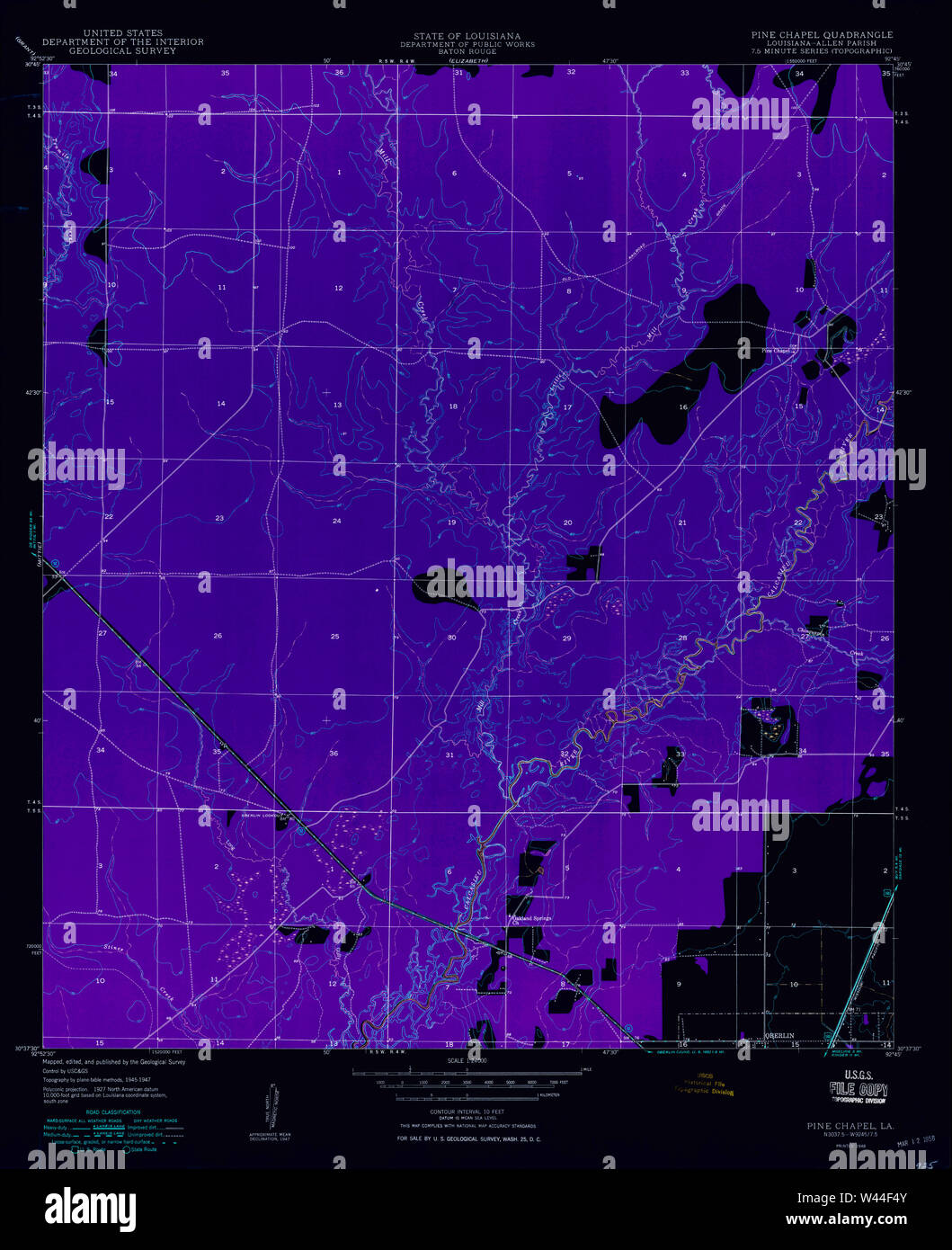 Map of la pine hires stock photography and images Alamy