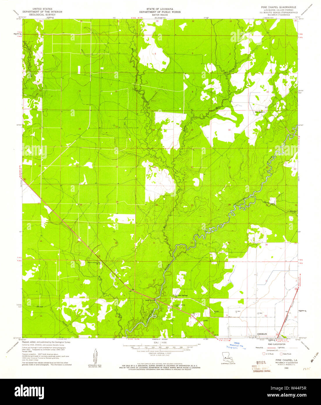 Map of la pine hires stock photography and images Alamy