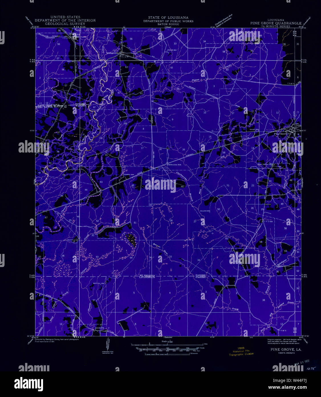 Map of la pine hires stock photography and images Alamy