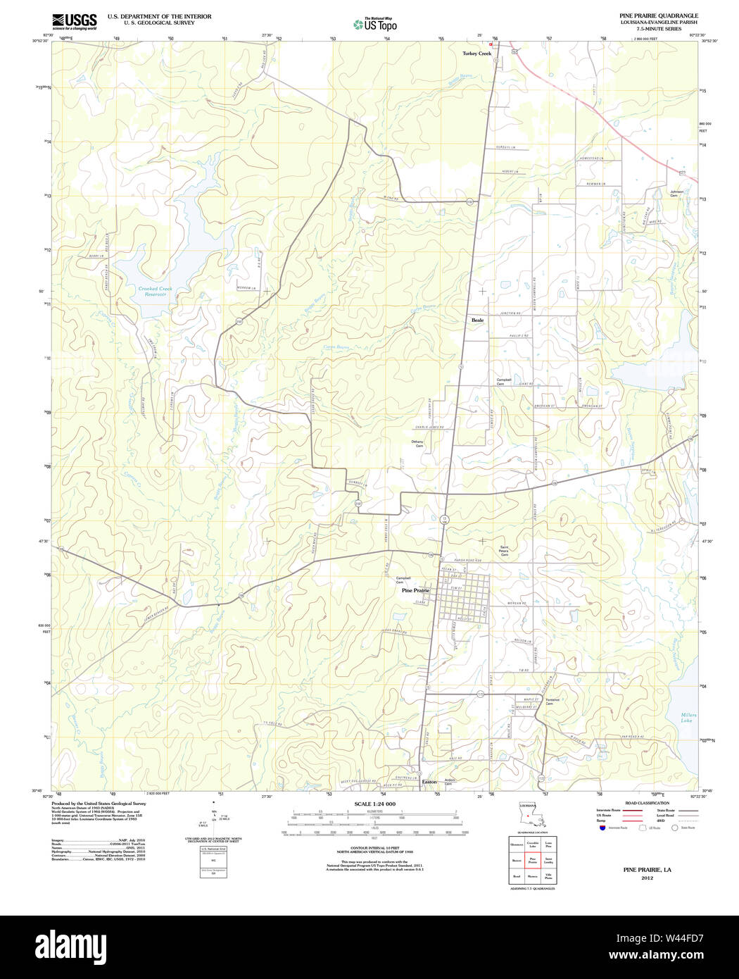 Map of la pine hires stock photography and images Alamy