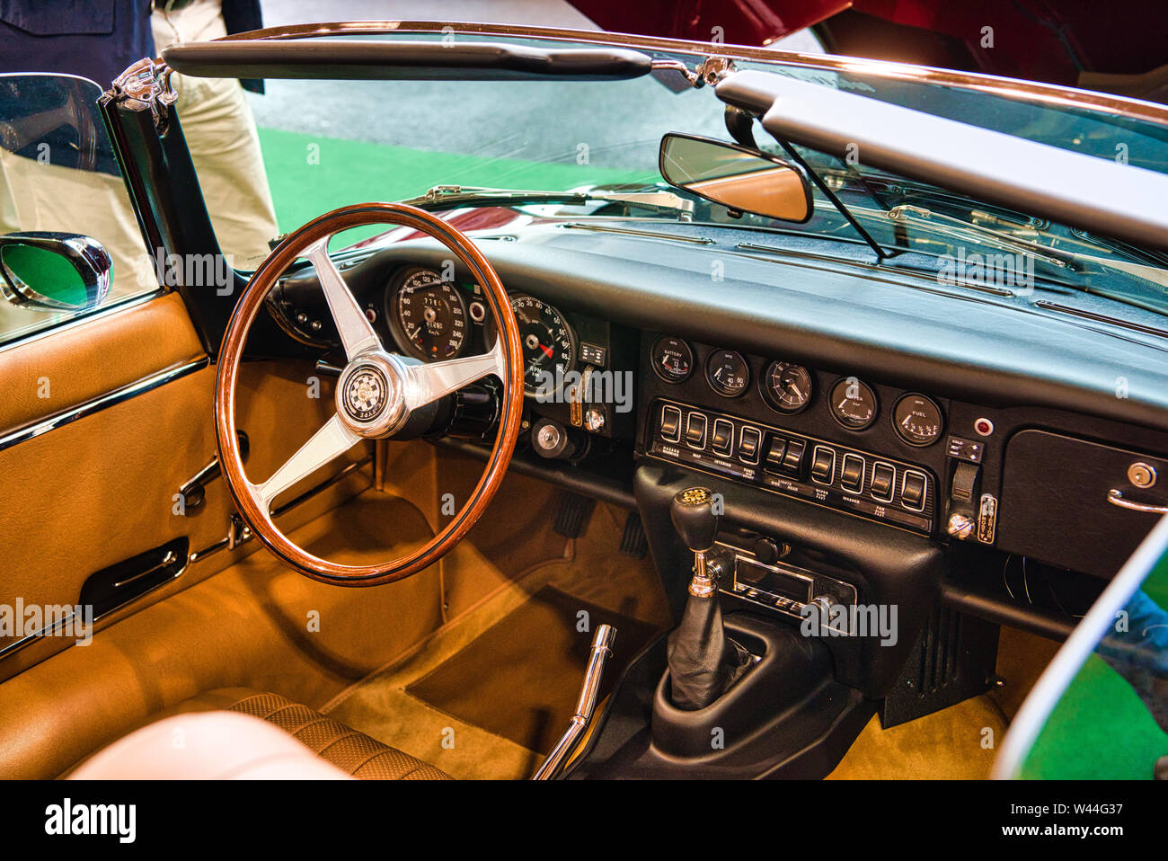 Friedrichshafen May 2019 Interior Of Jaguar E Type V12