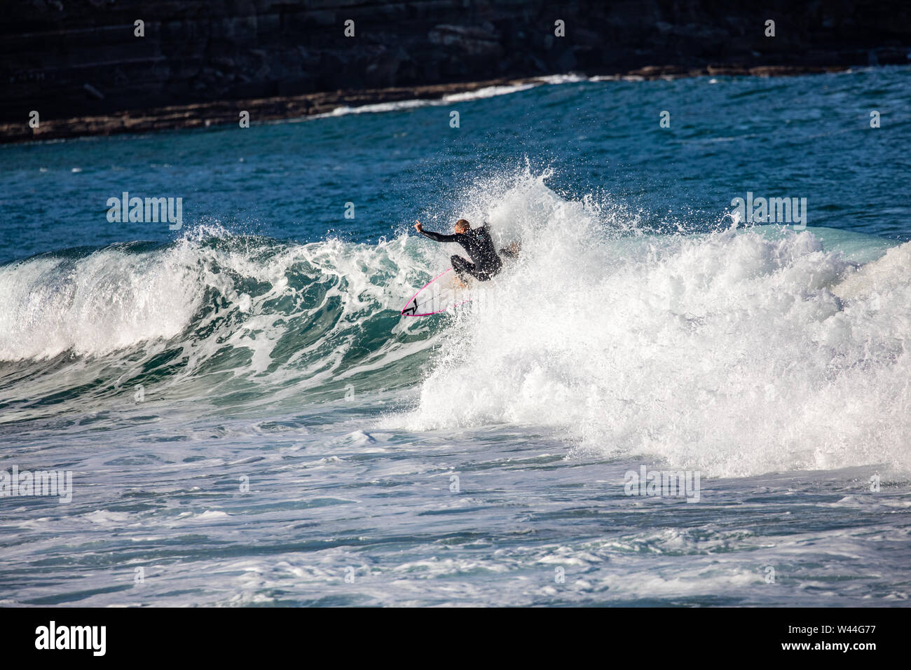 Australian surfers surfing at Avalon beaching Sydney,NSW,Australia
