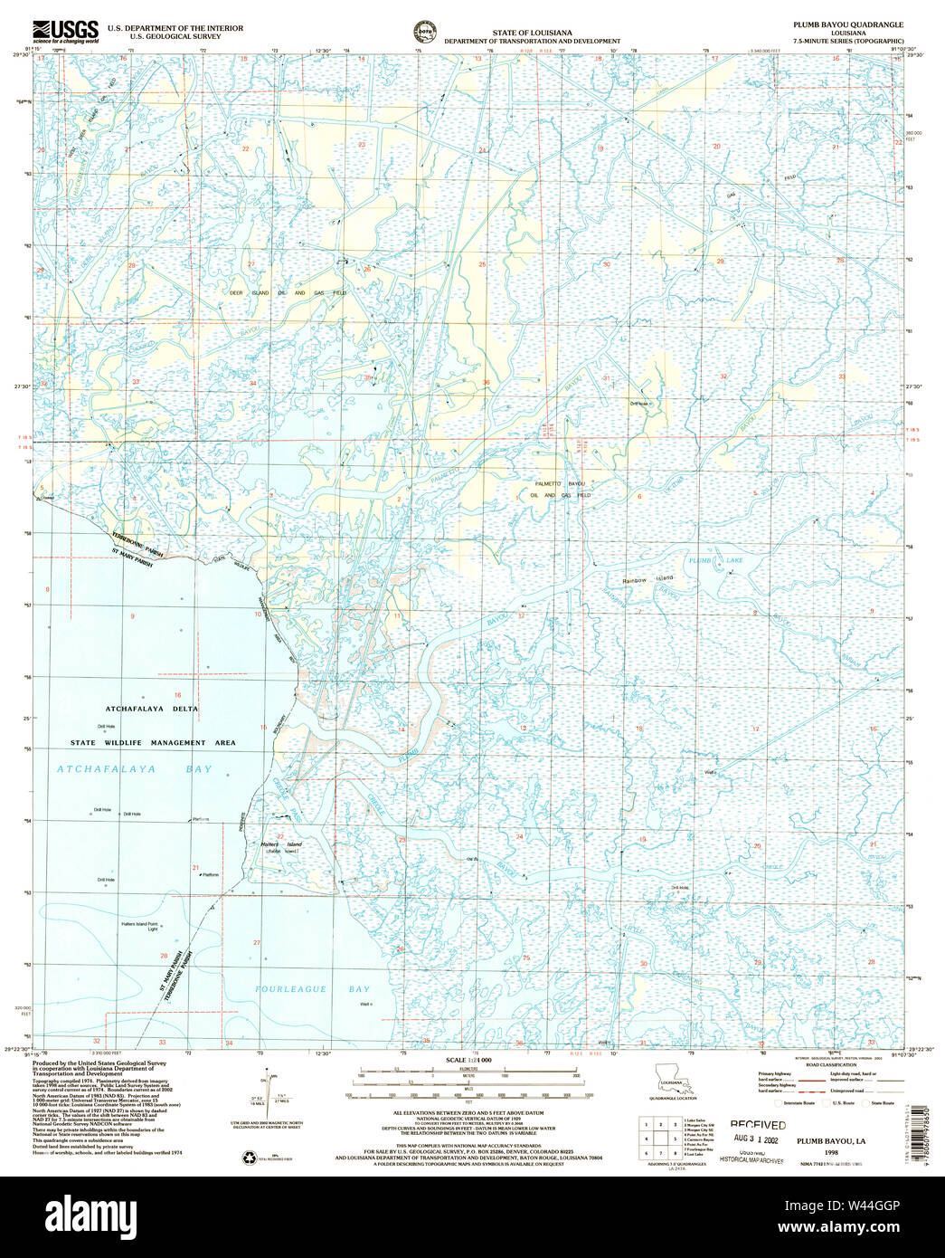 Bayou louisiana map hi-res stock photography and images - Alamy