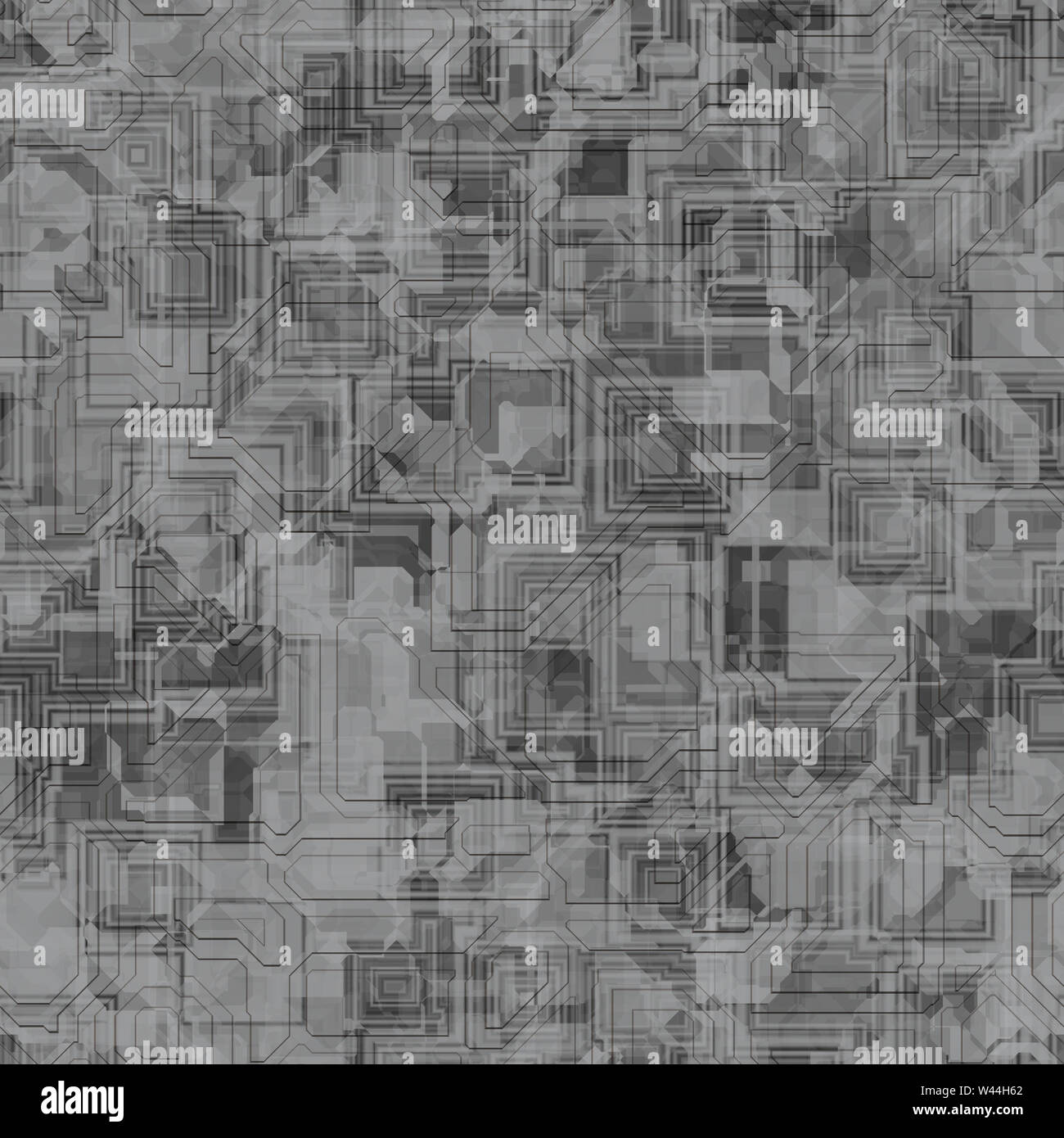 Spaceship hull texture or pattern. Seamless SciFi Panels. Futuristic illustration Stock Photo