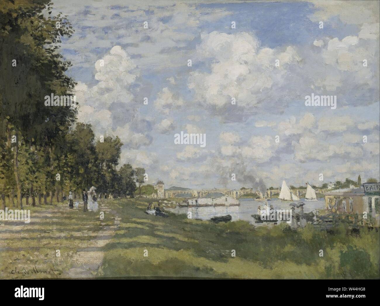 Claude Monet - Bassin d'Argenteuil - Stock Photo