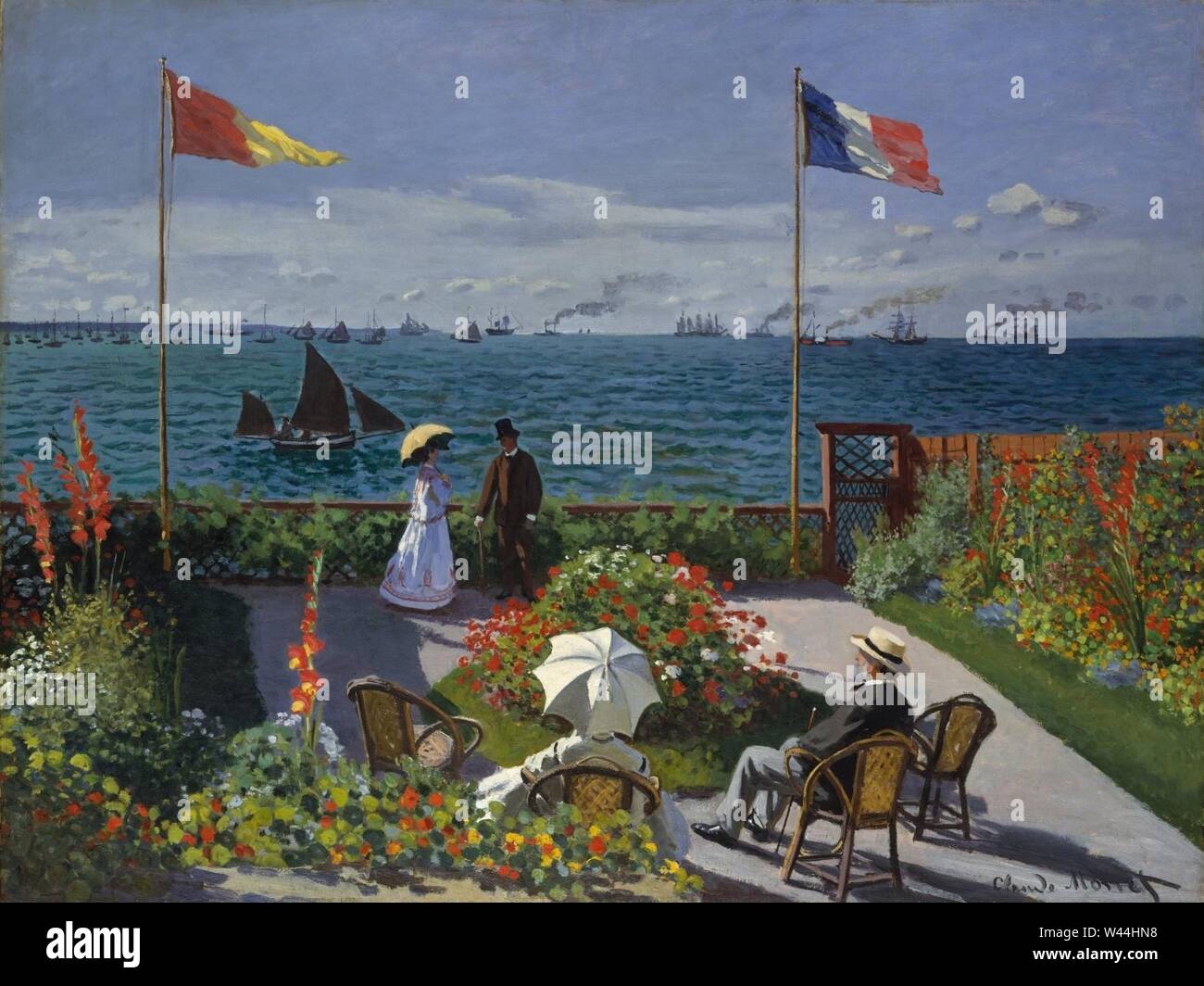 Claude Monet Jardin A Sainte Adresse Stock Photo Alamy
