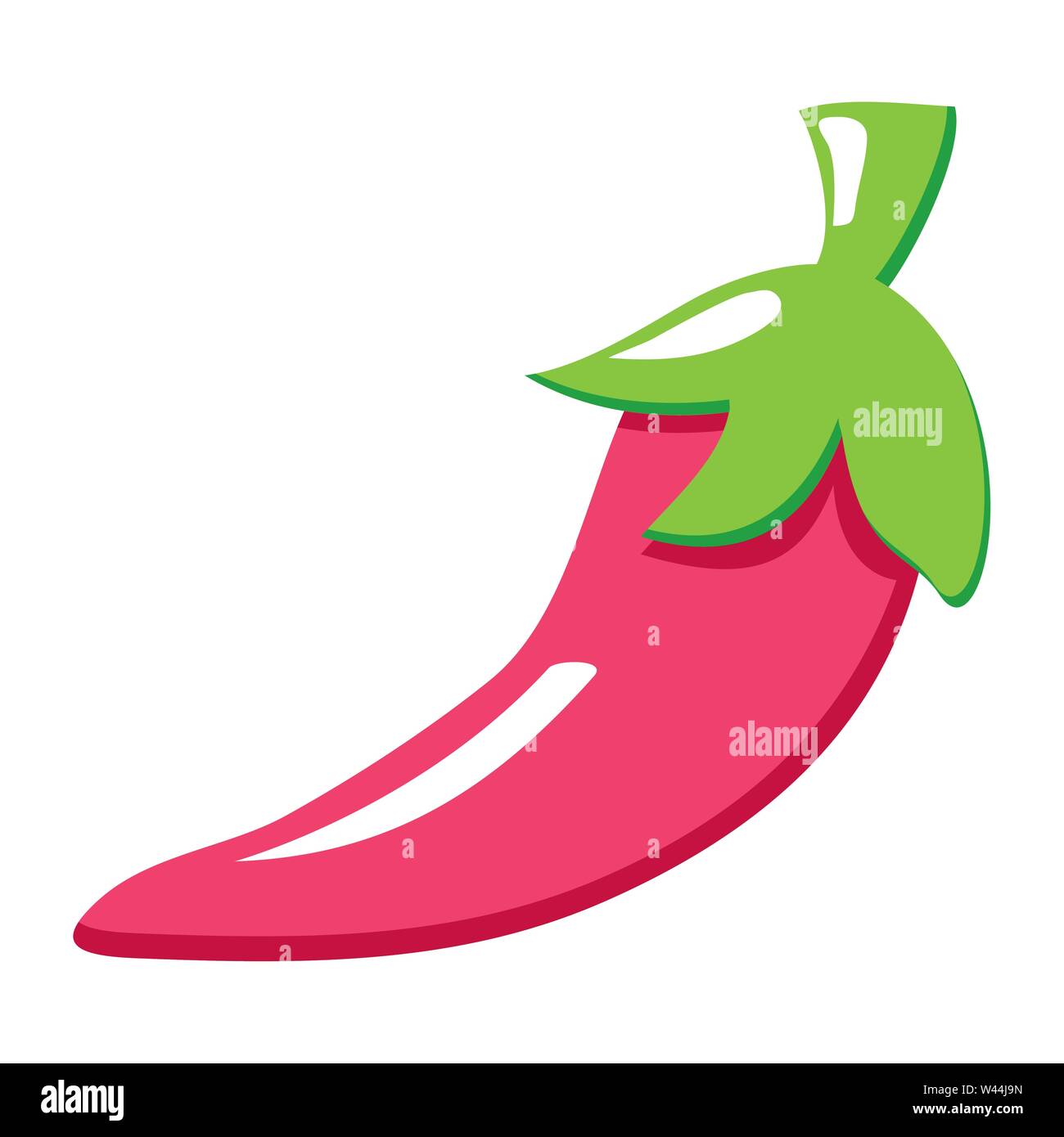 chili pepper hot vegetable icon Stock Vector Image & Art - Alamy