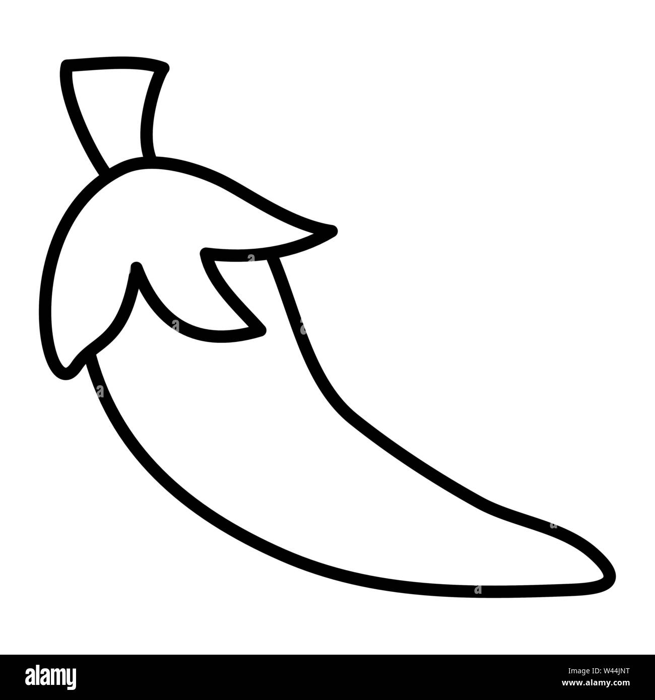 chili pepper hot vegetable icon Stock Vector Image & Art - Alamy