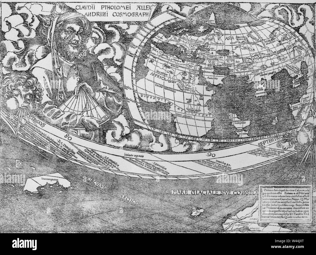 Waldseemuller Map Hi Res Stock Photography And Images Alamy Claudii Ptholomei Allexandrini Cosmographi Waldseemuller Map W44JXT