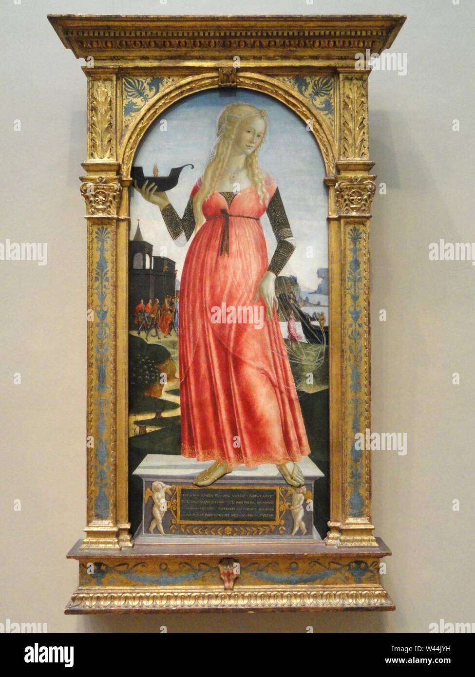 Claudia Quinta by Neroccio de' Landi, c. 1490-1495, tempera on panel, view 1 Stock Photo