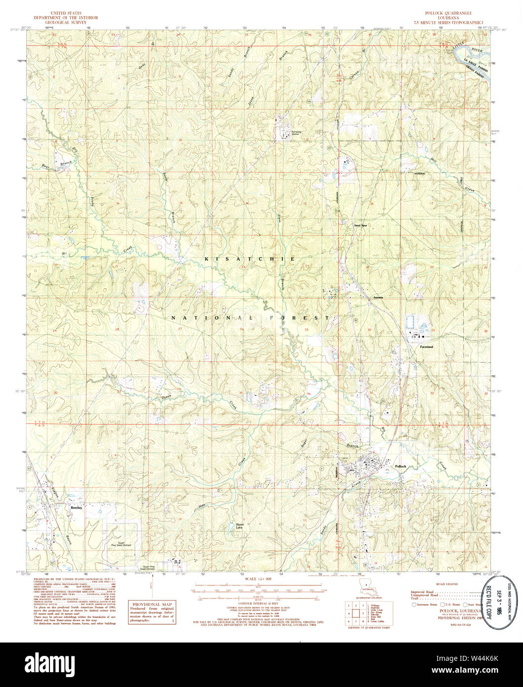 Map of pollock louisiana hires stock photography and images Alamy