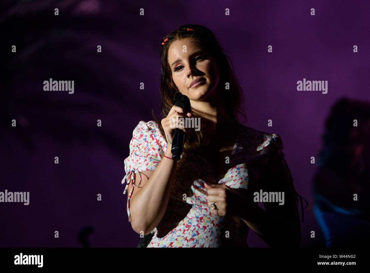 Benicassim, Spain. 19th July, 2019. Lana del Rey performs in concert at FIB 2019 Festival on July 19, 2019 in Benicassim, Spain. Credit: Christian Bertrand/Alamy Live News Stock Photo