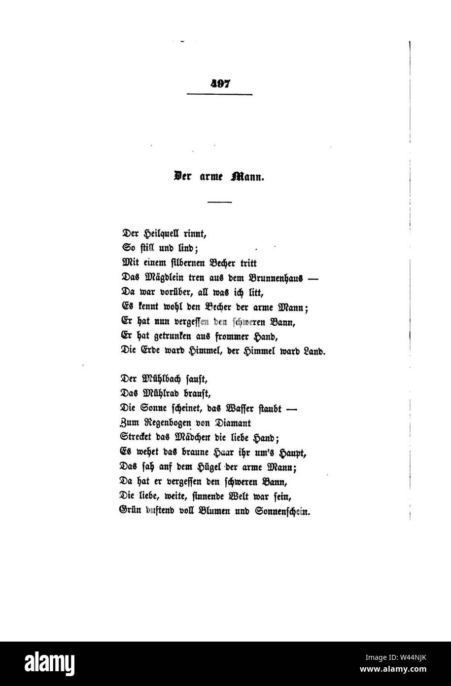 Clemens Brentano's gesammelte Schriften I 499. Stock Photo