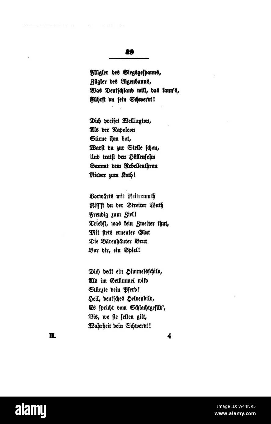 Clemens Brentano's gesammelte Schriften II 049. Stock Photo