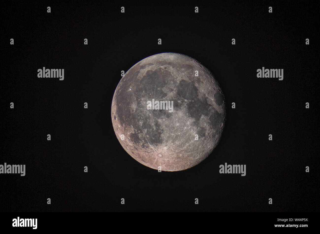 Zoom recording of the moon at full moon Stock Photo Alamy