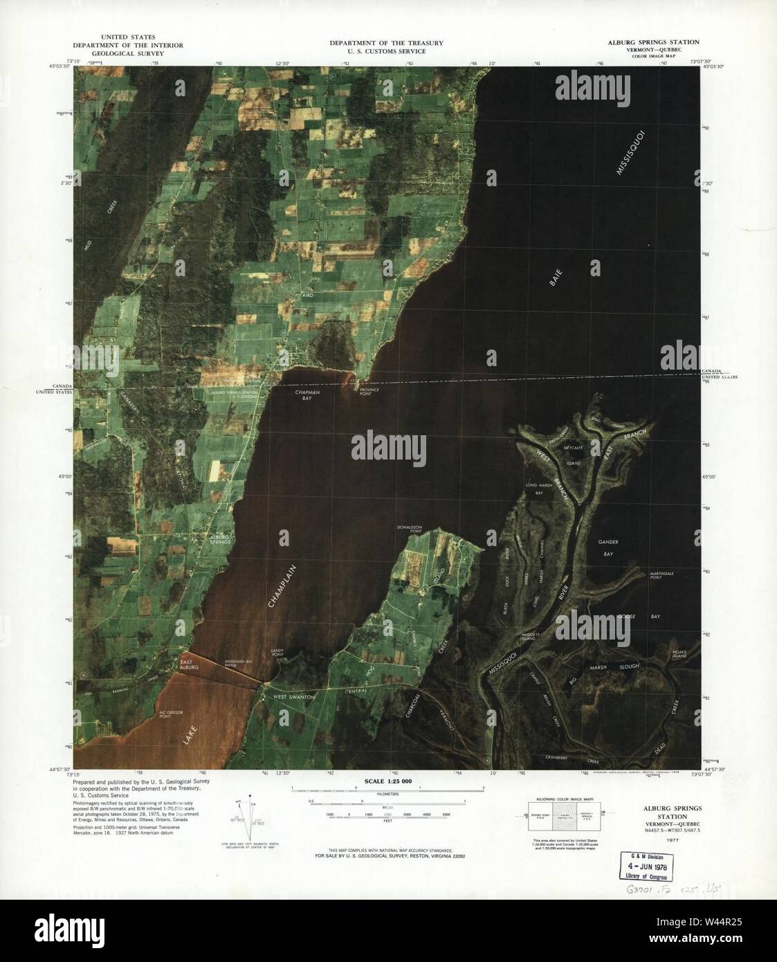 Color image map ports of entry - Color Image Map Ports Of Entry United States Canadian Border W44R25