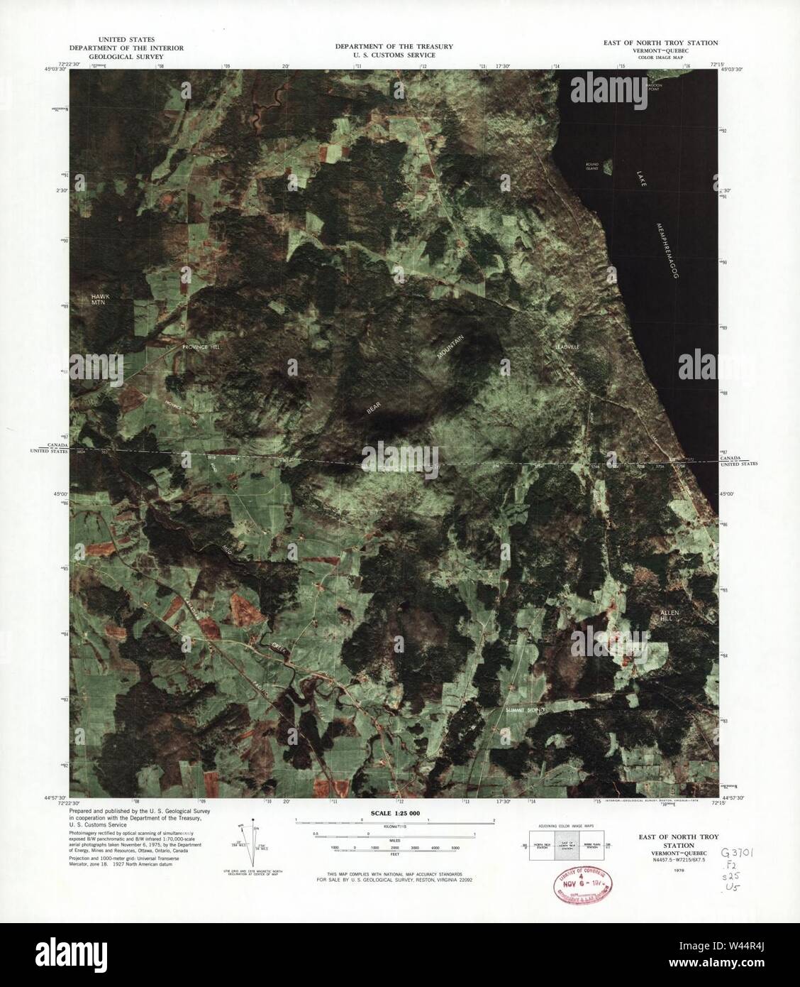 Color image map ports of entry - Color Image Map Ports Of Entry United States Canadian Border W44R4J