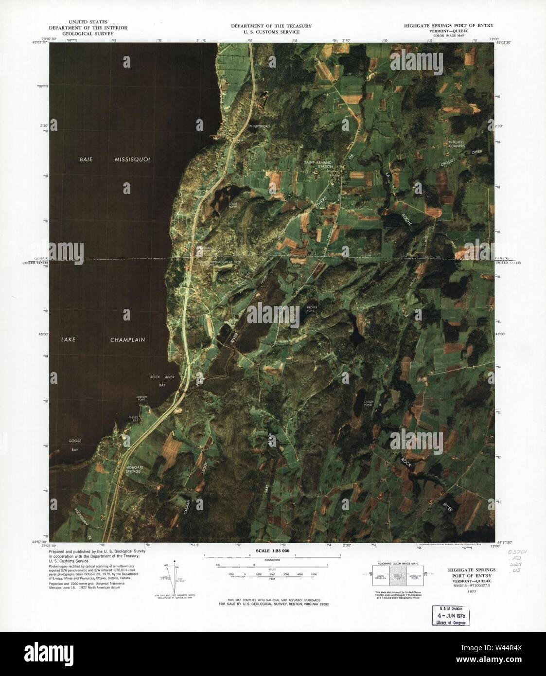 Color image map ports of entry - Color Image Map Ports Of Entry United States Canadian Border W44R4X