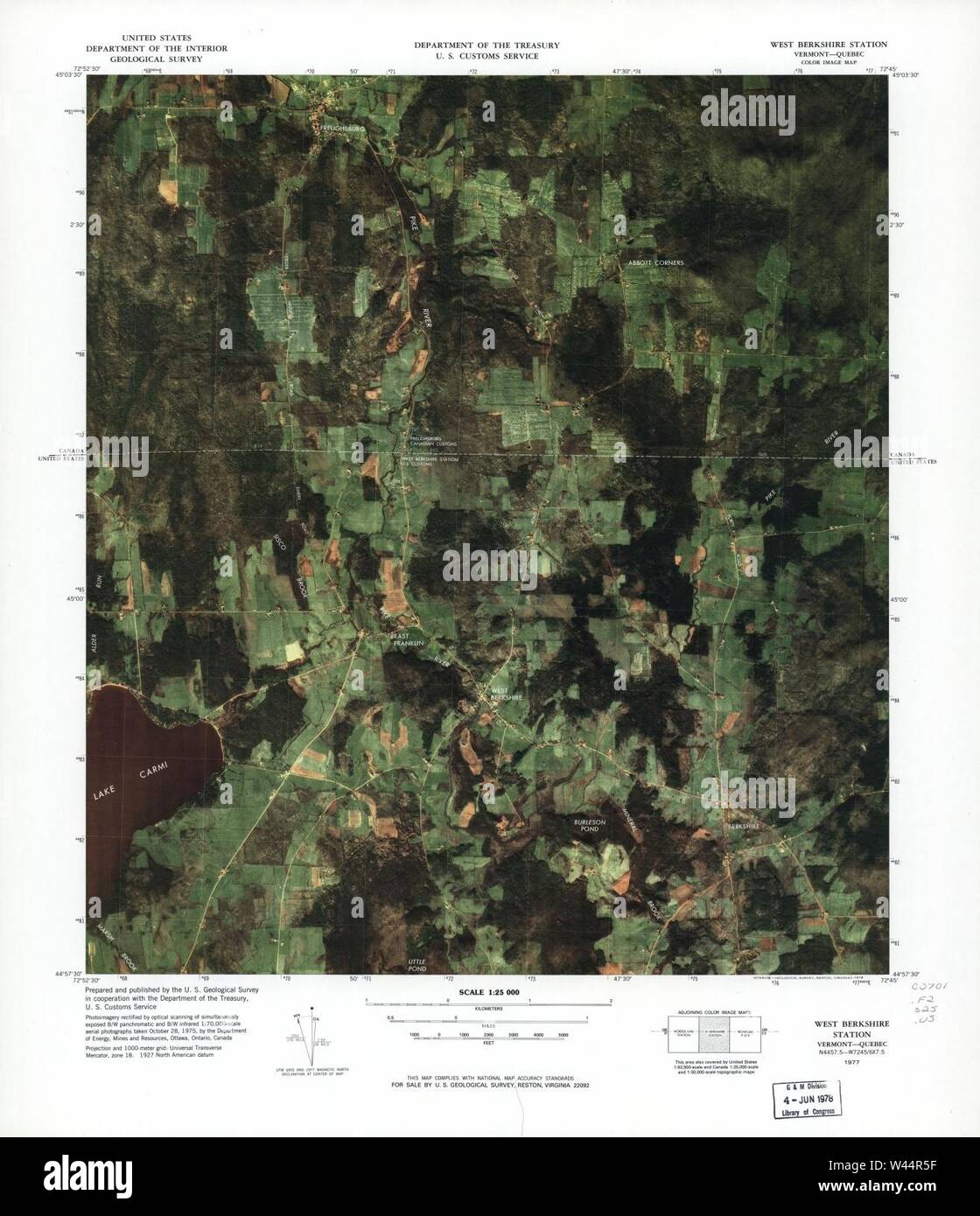 Color image map ports of entry - Color Image Map Ports Of Entry United States Canadian Border W44R5F