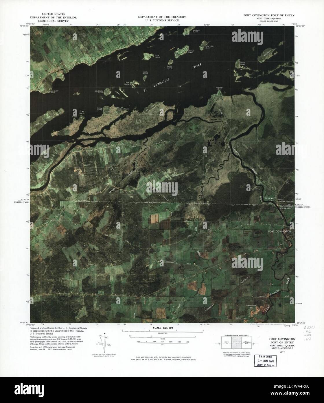 Color image map ports of entry - Color Image Map Ports Of Entry United States Canadian Border W44R60