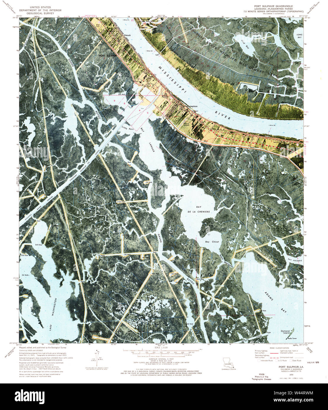 Port sulphur louisiana map Cut Out Stock Images & Pictures Alamy