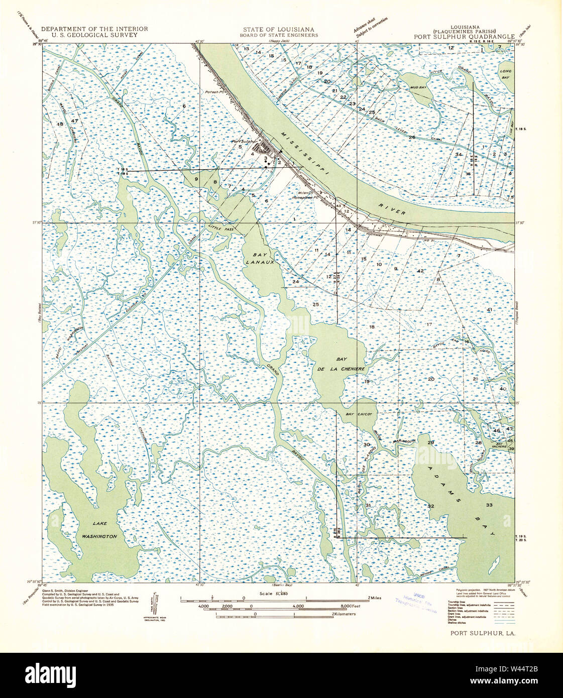 Port sulphur map hires stock photography and images Alamy