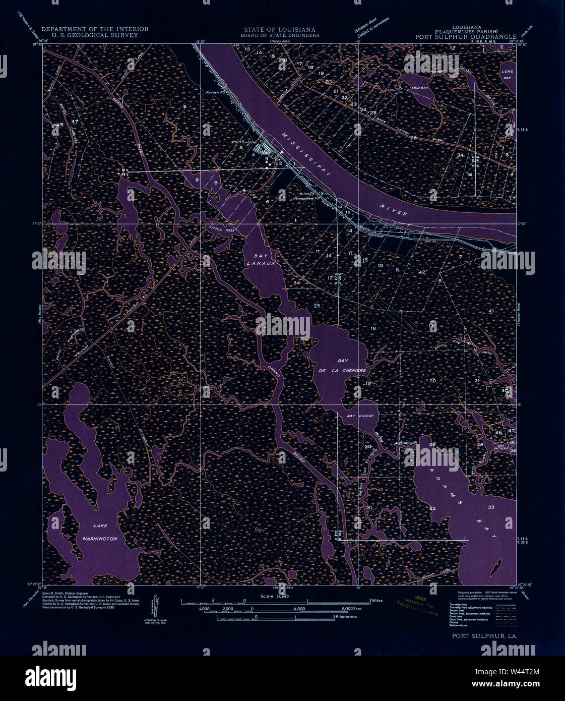 Port sulphur map hires stock photography and images Alamy