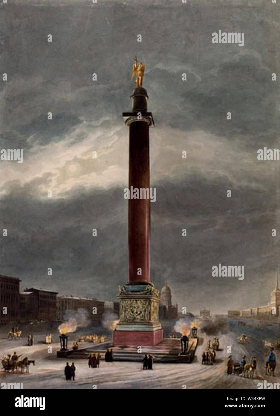 Vintage photo of alexander column hi-res stock photography and images ...